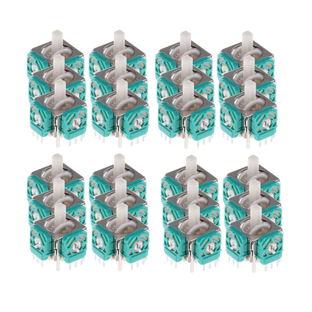 24 Pieces Analog Joystick Replacement for Nintendo GameCube NGC Controller
