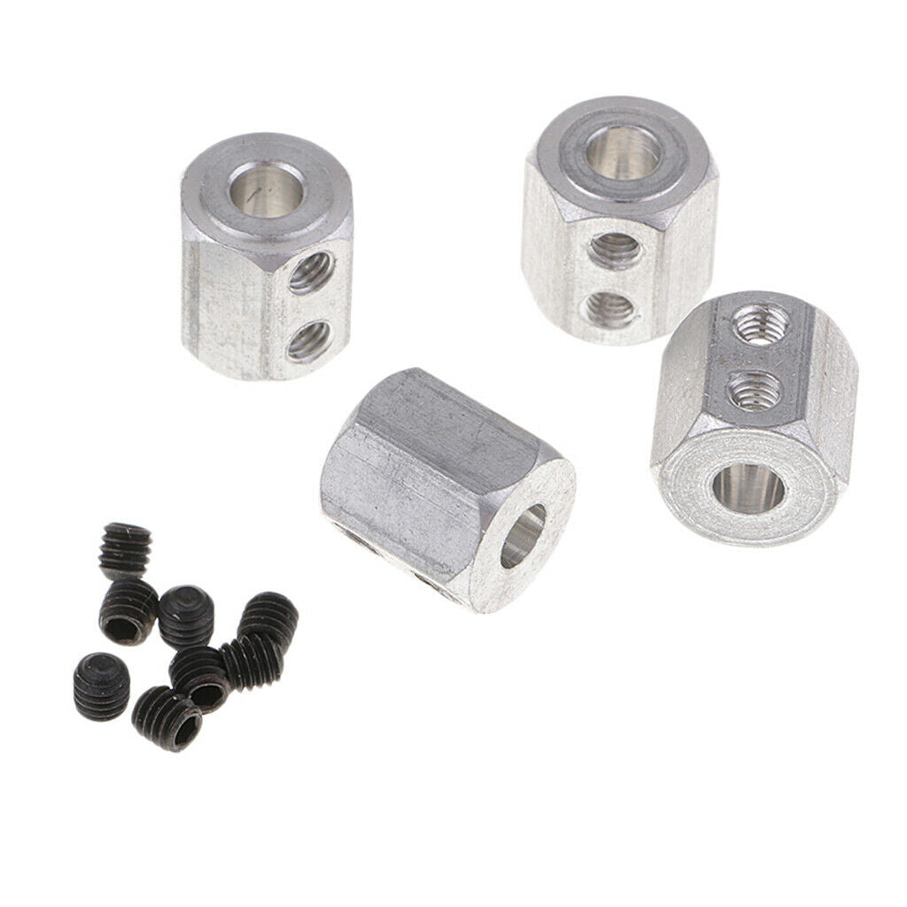 4x RC Car Wheel Rim Hex Adapter Coupling 08065 for 1/10 HSP 94188 94170