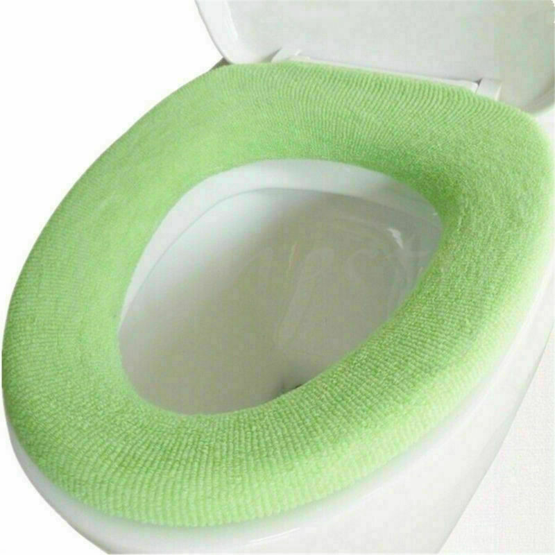2X Bathroom Toilet Seat Cushion Closestool Washable Soft Warmer Toilet Mat Pad