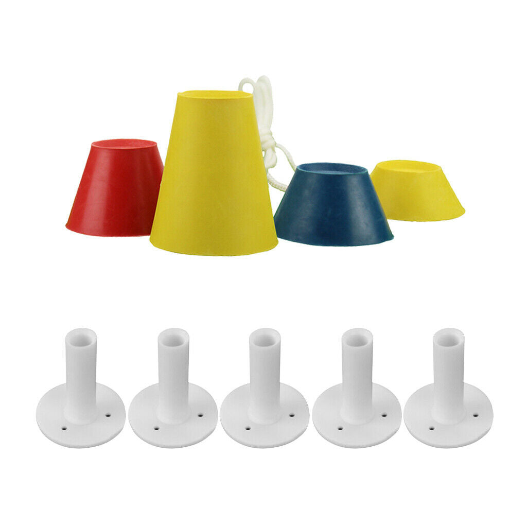 9Pcs Durable Stable Golf Winter Tee Day Tee Mat Tee Holder Accessories