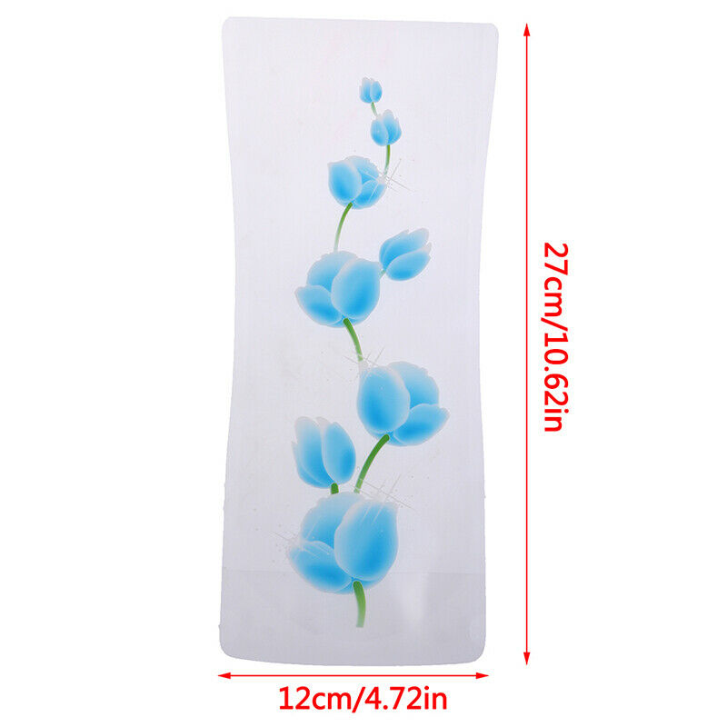 Portable Foldable Vase Office Home Decoration Random PVC Plastic Flower V.l8