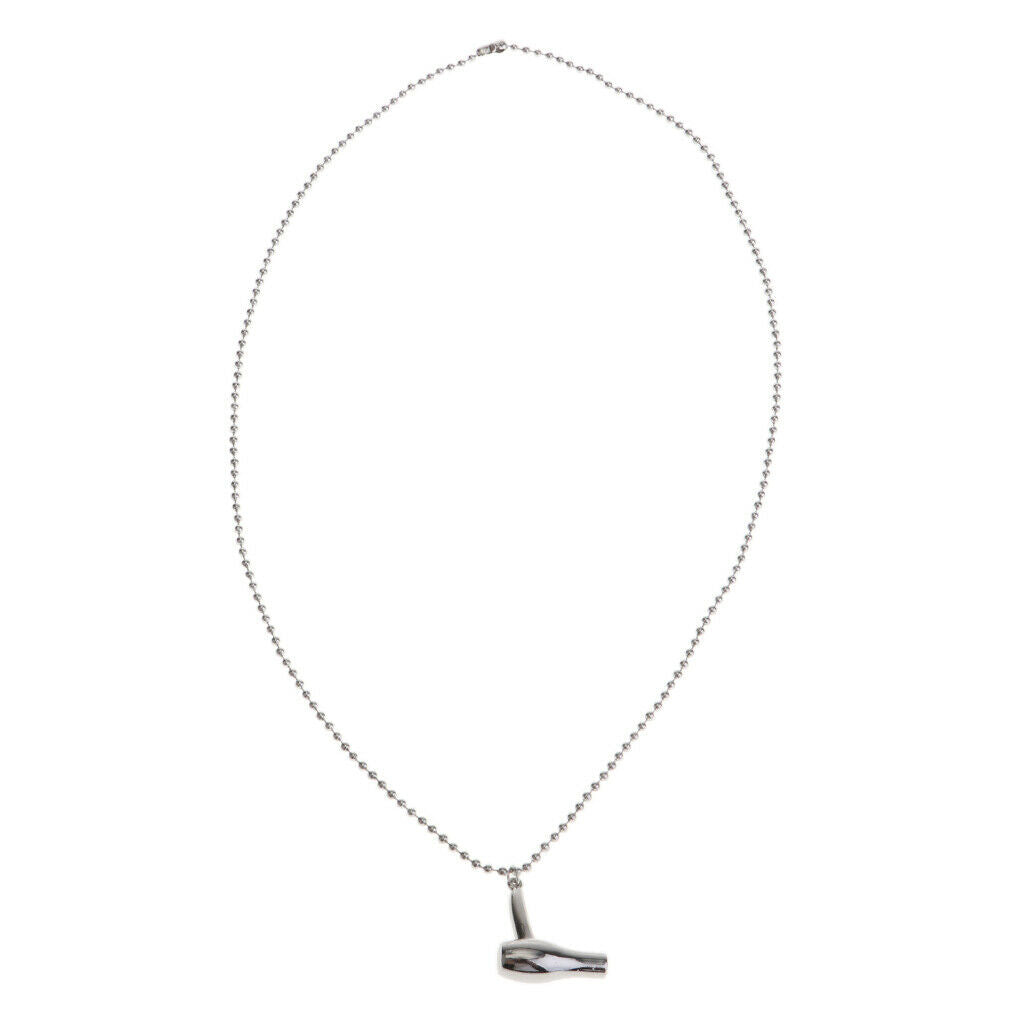Premium Unique Alloy Hair Dryer Pendant Necklace Chain for Hairdressers Cars