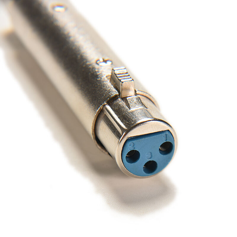 3PINS XLR TO XLR FEMALE Microphone Cable Extender Extension Adaptor Couple.l8