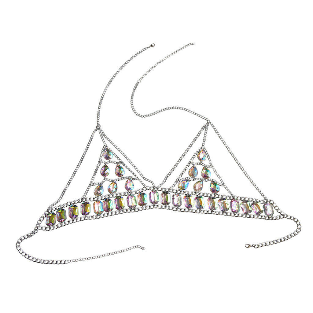 Charming Bohemian Body Chain Bra Chest Shoulder Bralette Harness Necklace
