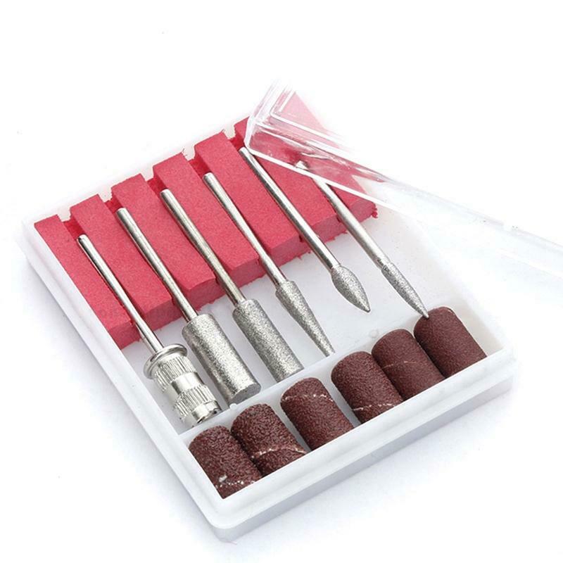 Nail Drill Bit Cuticle Nail File Manicure Machine Accessories for Home Salon