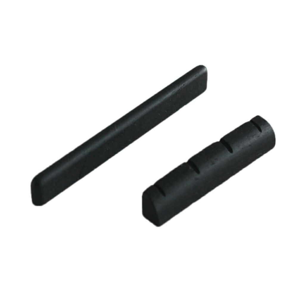 Ebony Wood Nut and Saddle Set for 4 String Ukulele