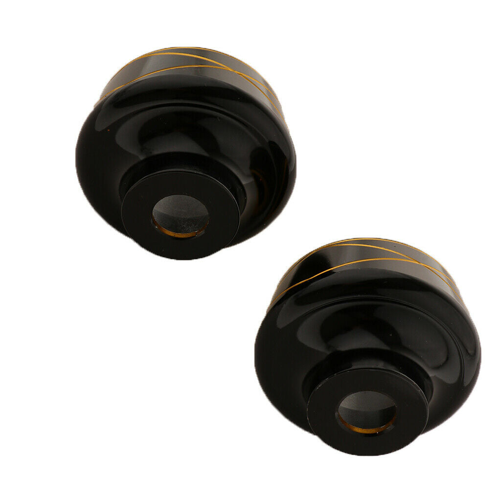 2 PCS Motorcycle Front Fork Cup Drop Resistance Universal  Yellow + Black