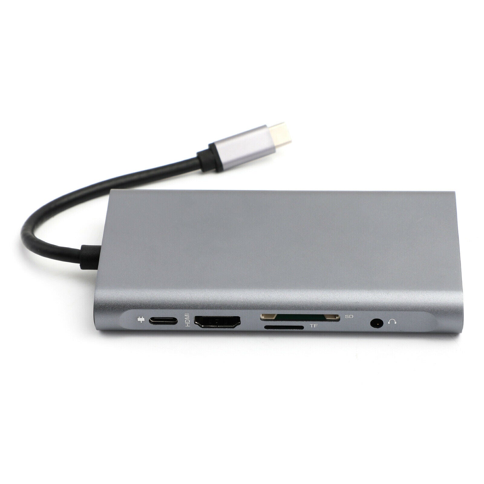 10-in-1 Multi-function USB3.0 Hub Adapter USB Type C Docking 4K HDM VGA RJ45 CA