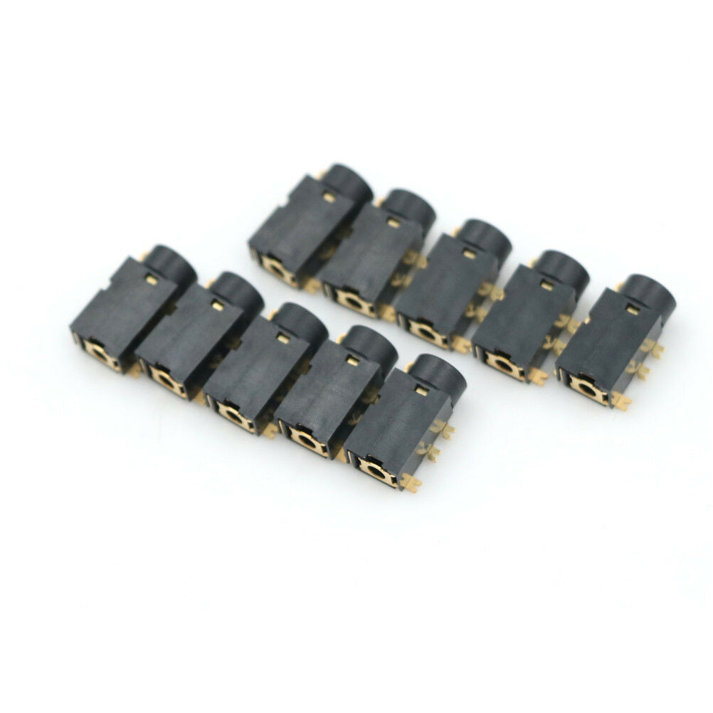10PCS 2.5mm Female Audio Connector 6 Pin SMT Stereo Phone Jack PCB PJ J gmJ Xz