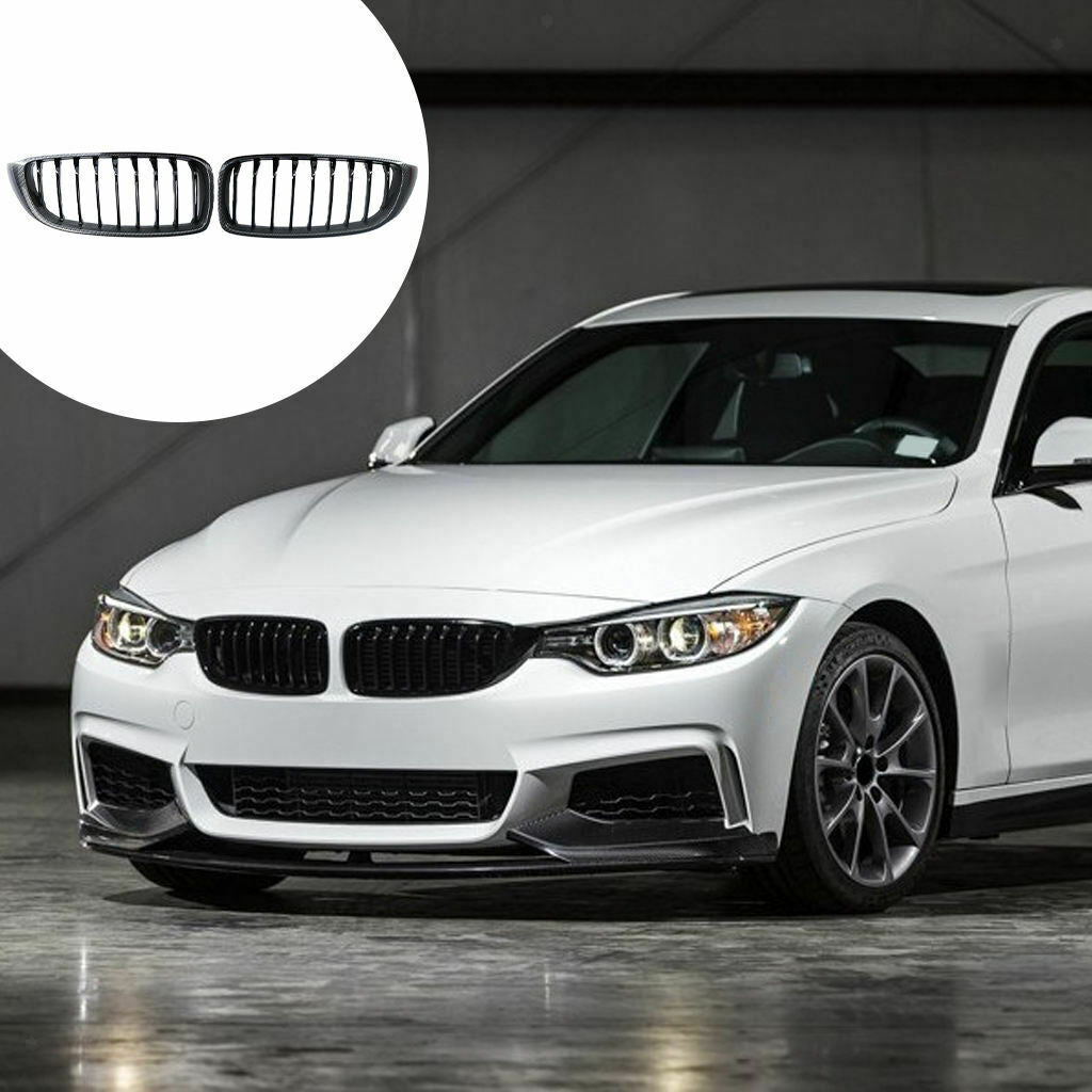 2 Pieces Front Grilles Accessory for BMW 4 Series F32 F33 F36 2014-2016