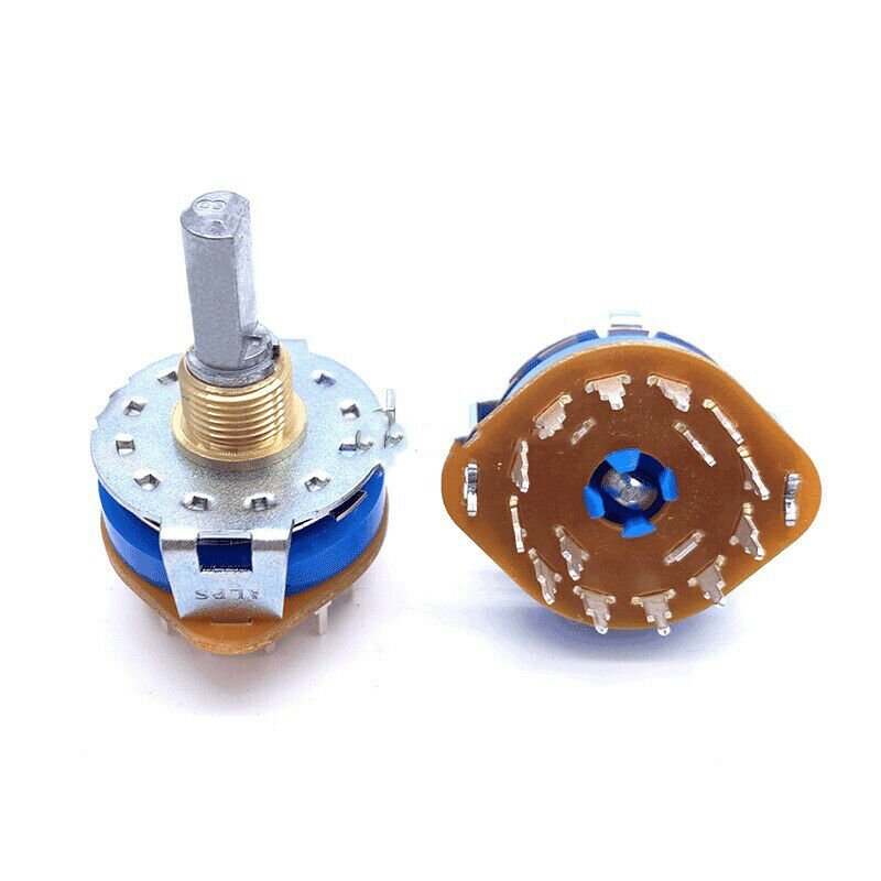 1pcs SRRM264300 potentiometer band switch 6-gear rotary switch shaft length 20MM