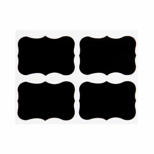 36Pcs Chalkboard Blackboard Stickers Decals DIY Craft Home Kitchen Jar Labels