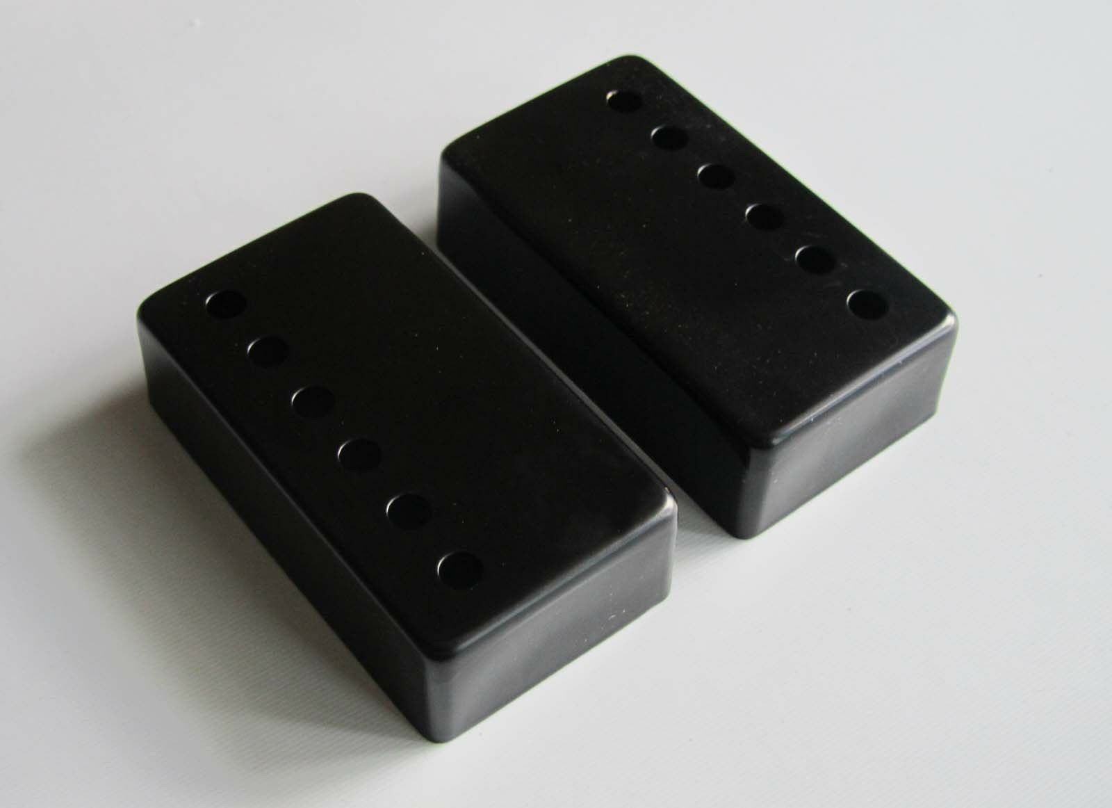 2x Black LP Humbucker Guitar Pickup Covers 50mm Neck/52mm Bridge fits Les Paul
