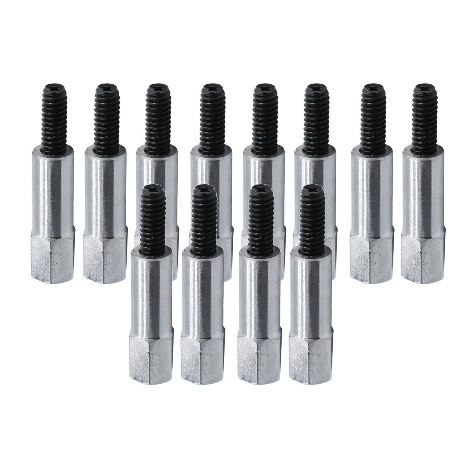 12Pcs Hexagon Valve Cover Bolt Stud Set Replacement for Chevy 283 302