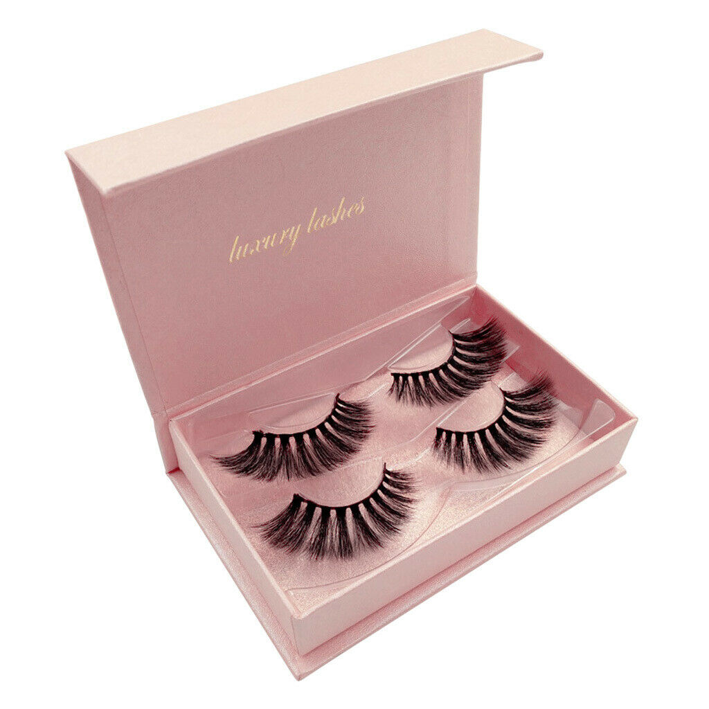 2 Pairs Mink Long Messy Cross Thick False Eyelashes for Lashes Extension 83