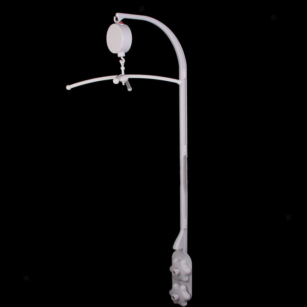 White 12 Melodies Songs Baby Mobile Crib Bed Bell Autorotation Music Box