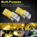 10Pcs Yellow T10 Wedge 5-SMD 5050 5W5 LED License Plate Bulbs Clearance Lam Tt