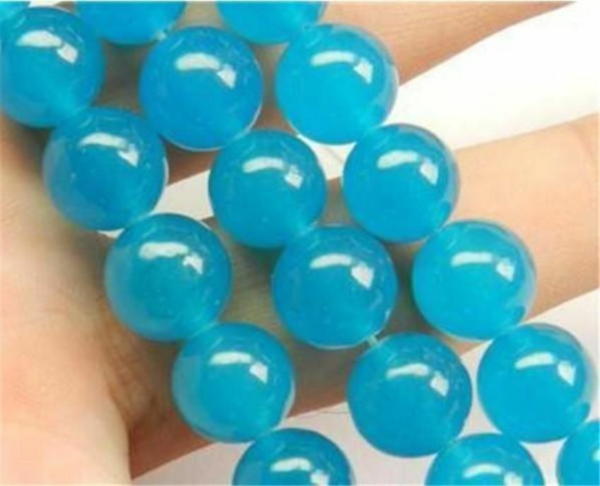 Natural 6mm South African Blue Topaz Gems Round Loose Beads 15" AAA