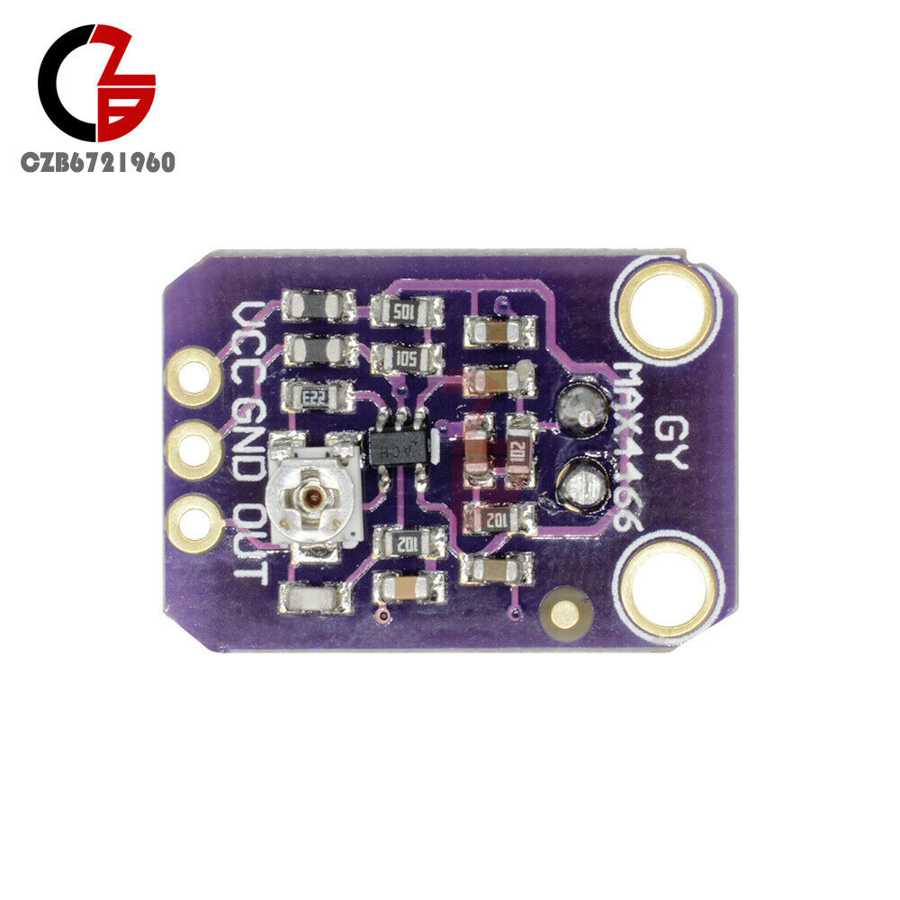 GY-MAX4466 Electret Microphone Amplifier with Adjustable Gain for Arduino