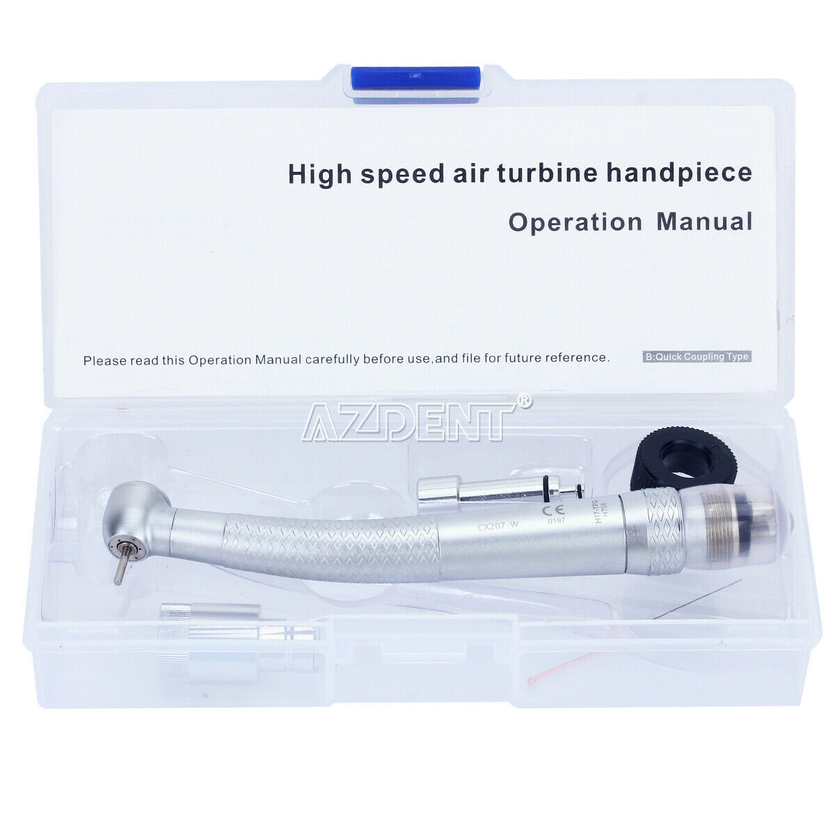 Dental High Speed Torque Head 3 Spray Handpiece + 4 Holes Quick Coupling COXO