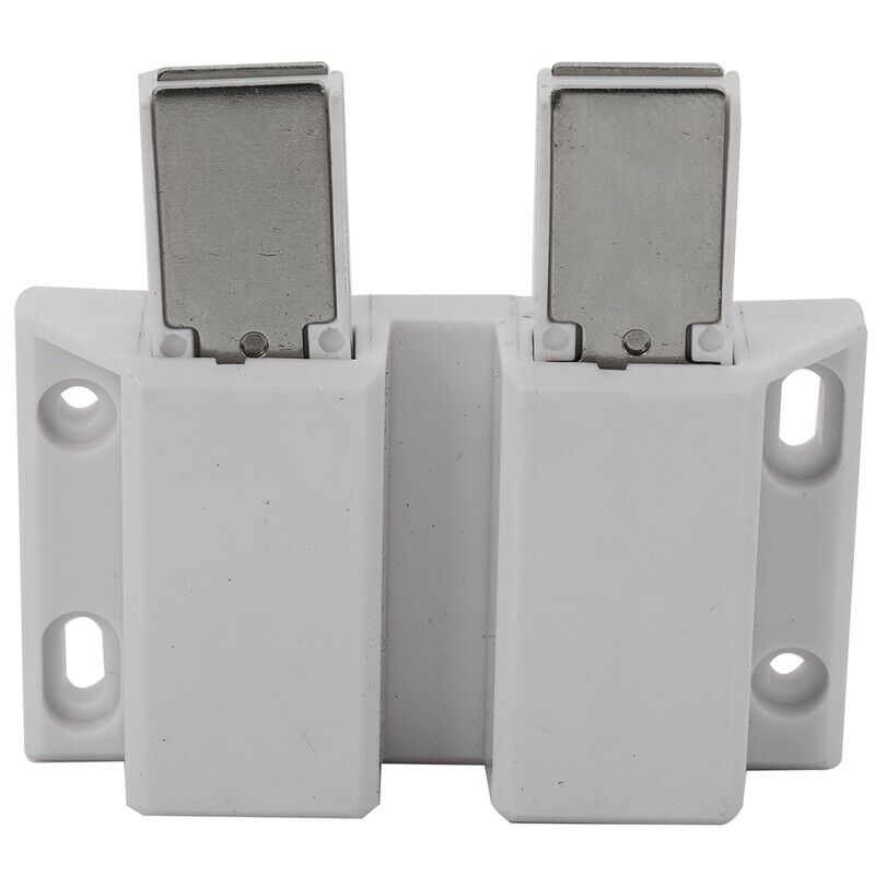 Stainless Steel Glass Door Pivot Hinge Double Head Magnetic Catch Set for 5-8MJ5