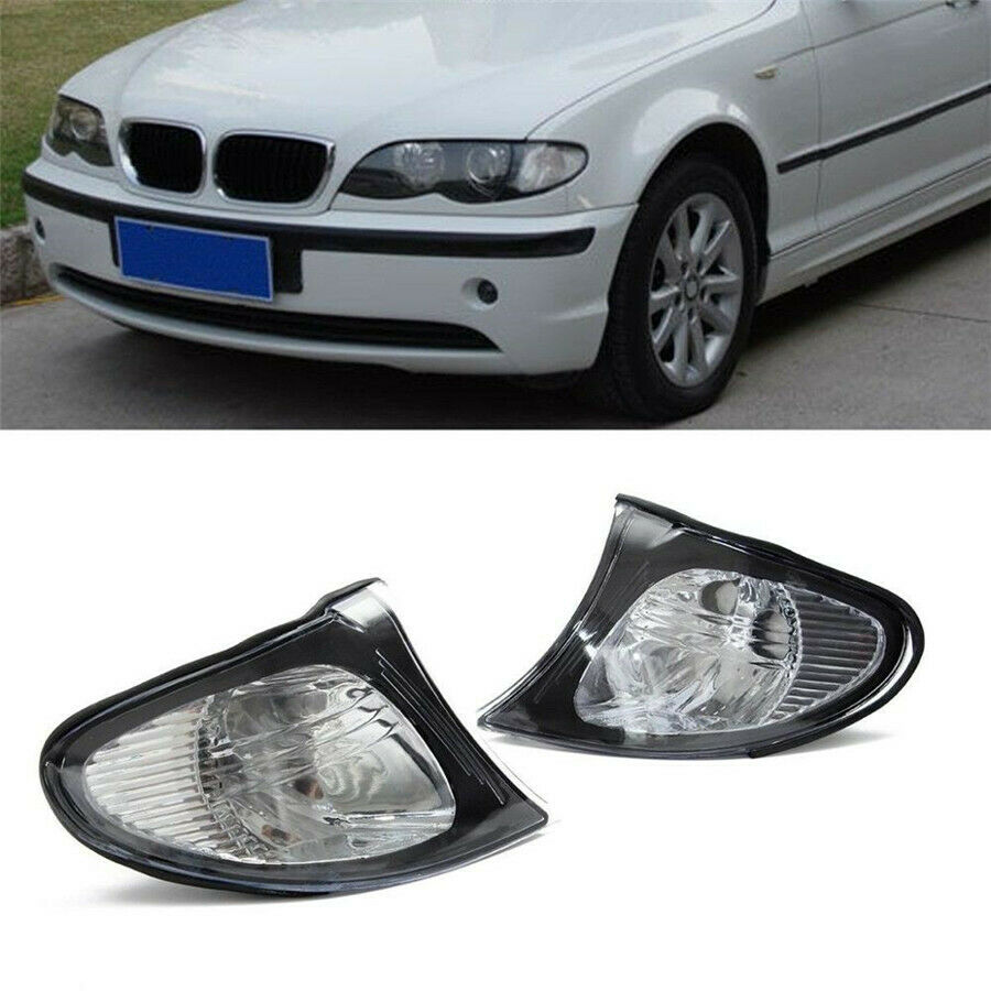 Clear Lens Turn Signal Light For 02-05 BMW E46 3-Series 63137165859 63137165860