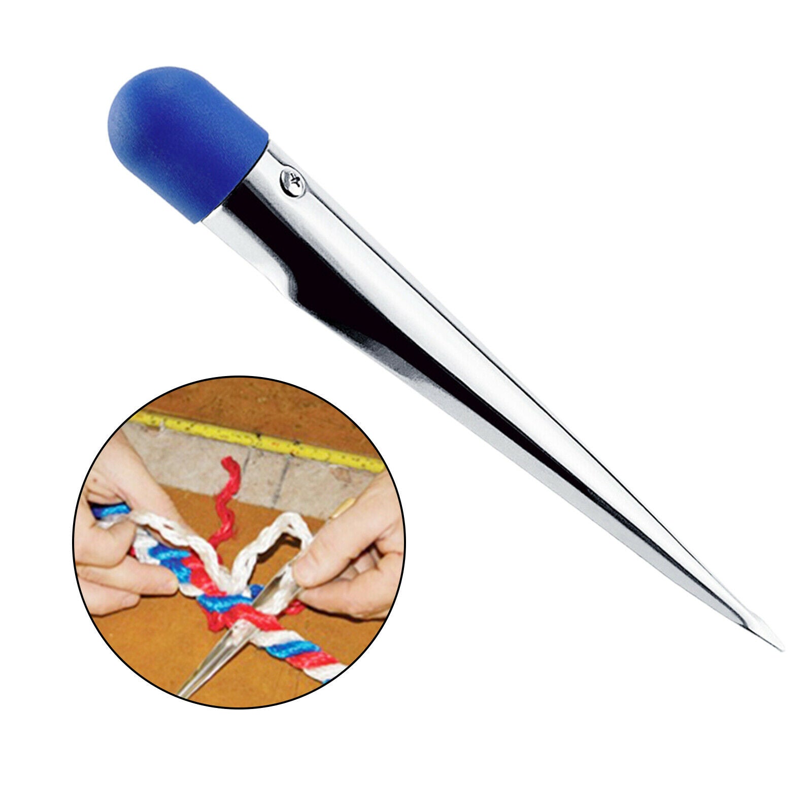 180mm Rope Splicing Fid Spike with Nylon Handle for Marine Yacht Fishing