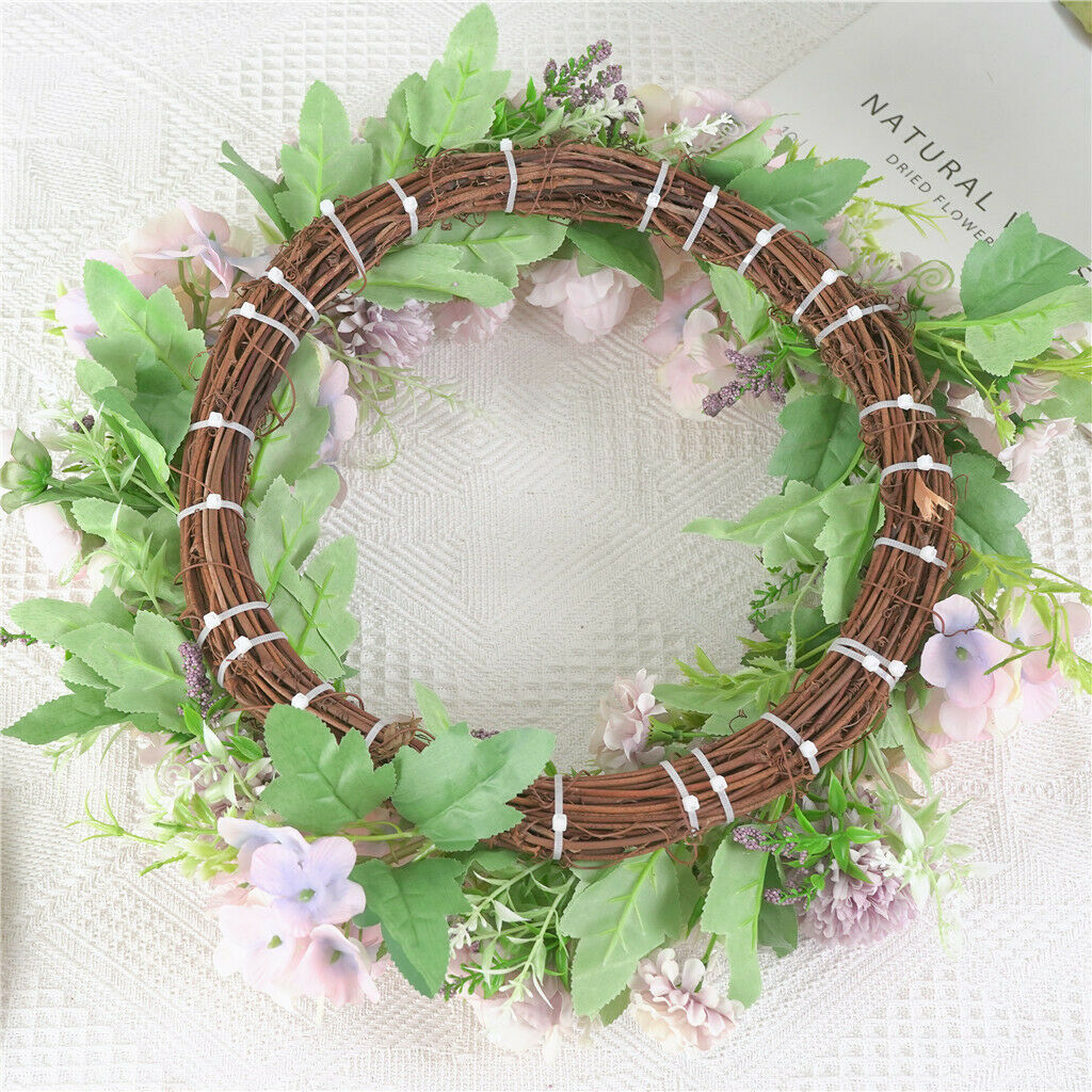 2PC Artificial Wreath 16inch Garland Door Farmhouse Showcase Wedding Decor
