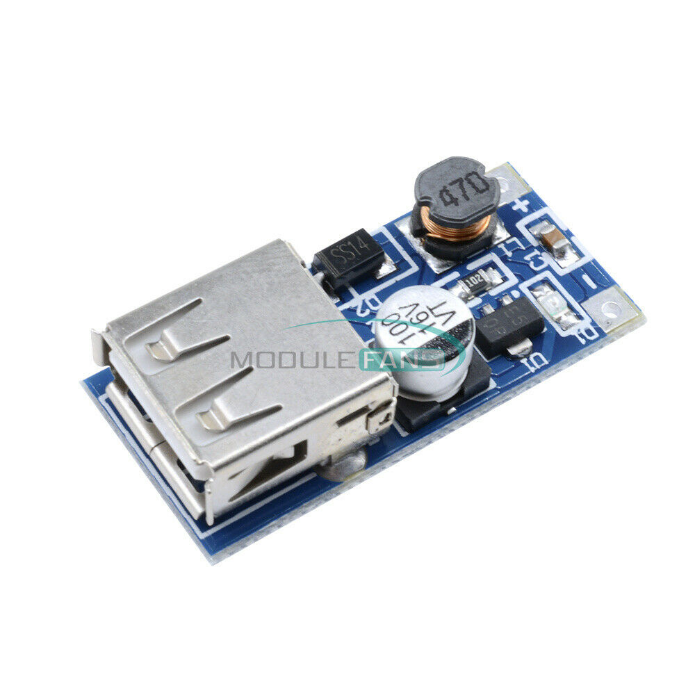2PCS 0.9V-5V to 5V DC-DC Booster USB Mobile Step-up Power Supply Module