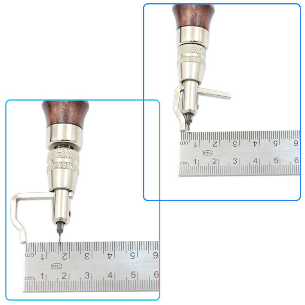 7-in-1 Adjustable Stitching Groover Set Crease Leathercraft Working Tools