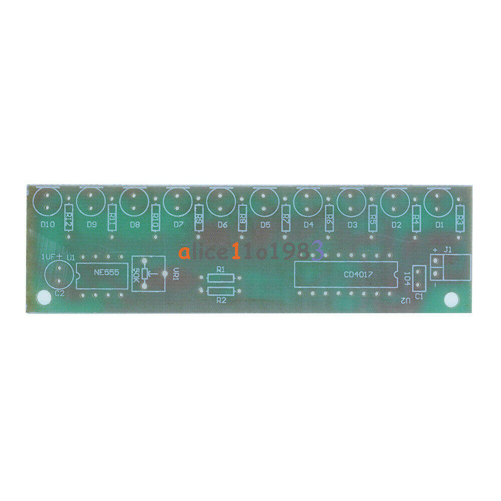 5PCS NE555+CD4017 Light Water Electronic DIY Kits Electronic Water-lamp Module