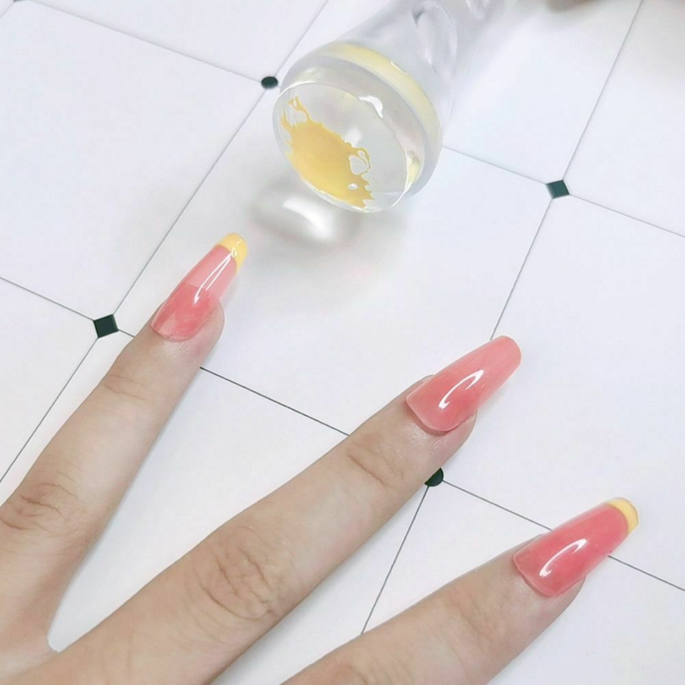 Scraper Manicure Silicone Nail Stamper Transfer Tool Nail Print Silicone Seal