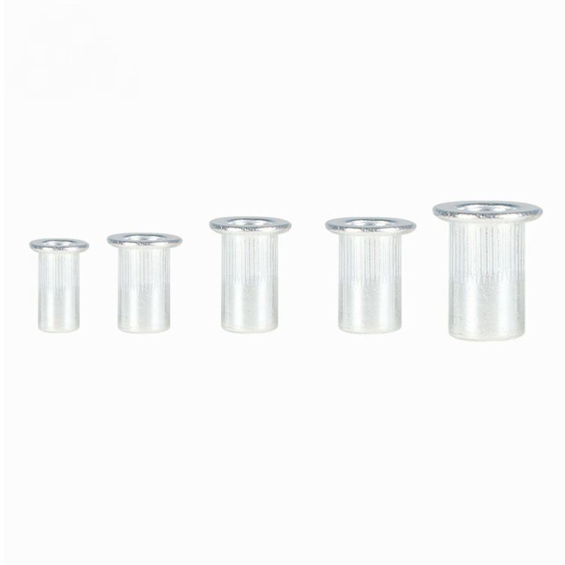 150Pcs Aluminum Flat Head Vertical Grain Rivet Nut Blind Rivet Nut Blind Rivet