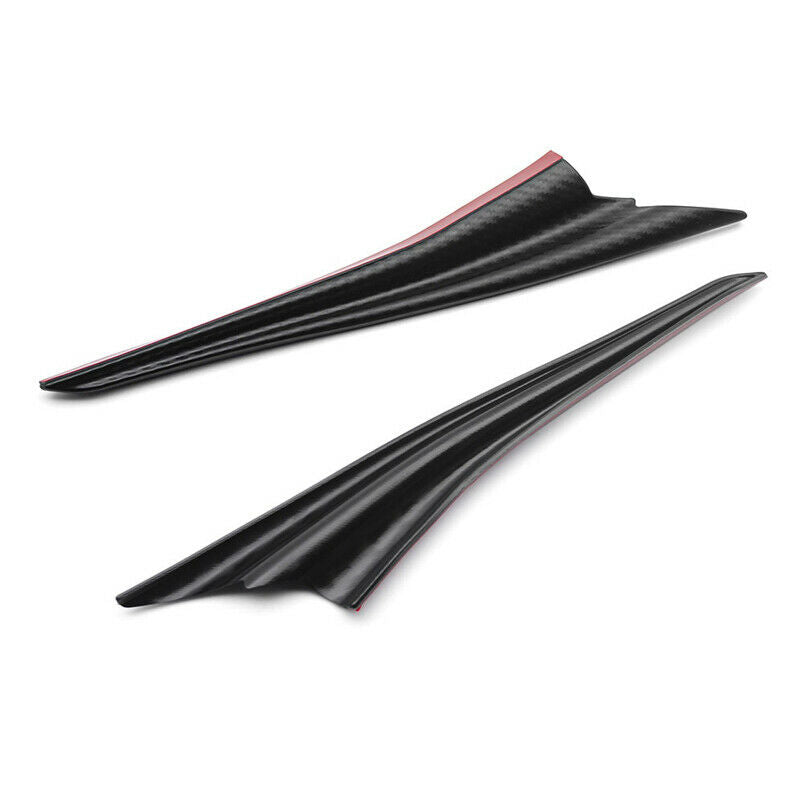 4PCS Front Bumper Side Lip Splitters Black Spoiler Winglet Blade Decoration Spat