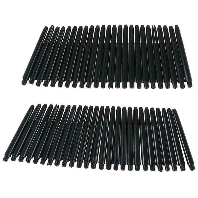 50pcs 48mm Nylon Dart Shafts 2BA Screw Thread Darts Rod Stem+Protection R; CDF