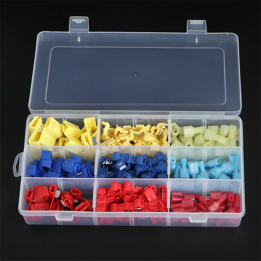 150 Pcs Insulated 0.5-6mm Quick Splice Wire Connector Crimp Terminals 22-10 AWG