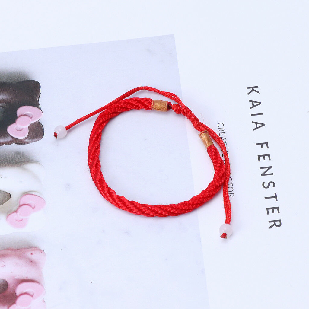 Kabbalah Handmade Red String Good Luck Bracelet for Prosperity and Success