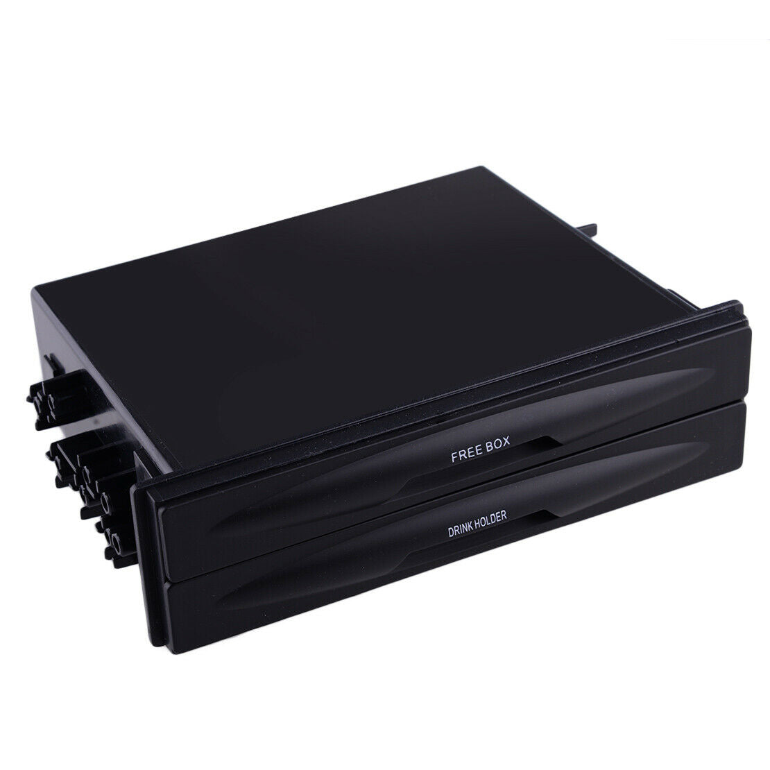 2 in 1 Universal Car Dash Double Din Radio Pocket Storage Box Drink Cup Holder