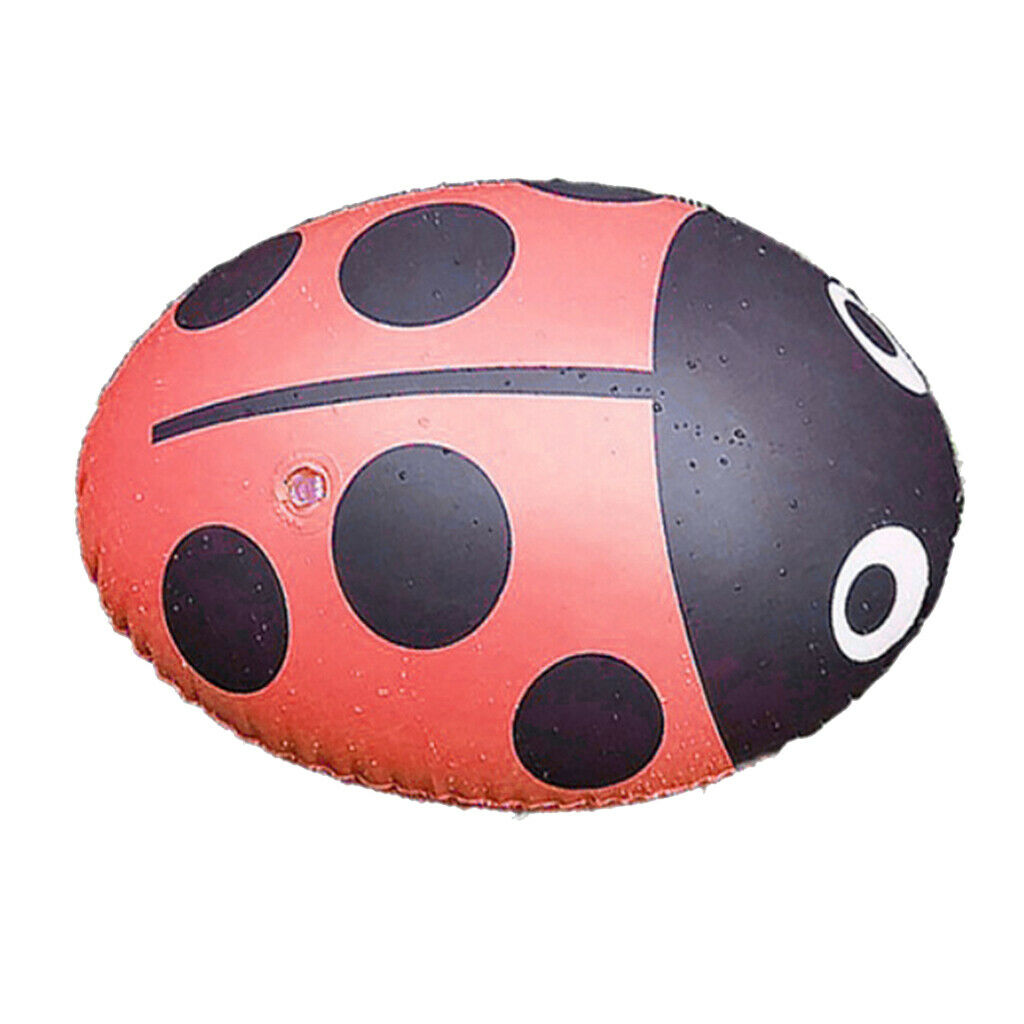2 Pieces PVC Waterproof Air Bag Ladybug Buoy Swimming Tow Float Dry Ball