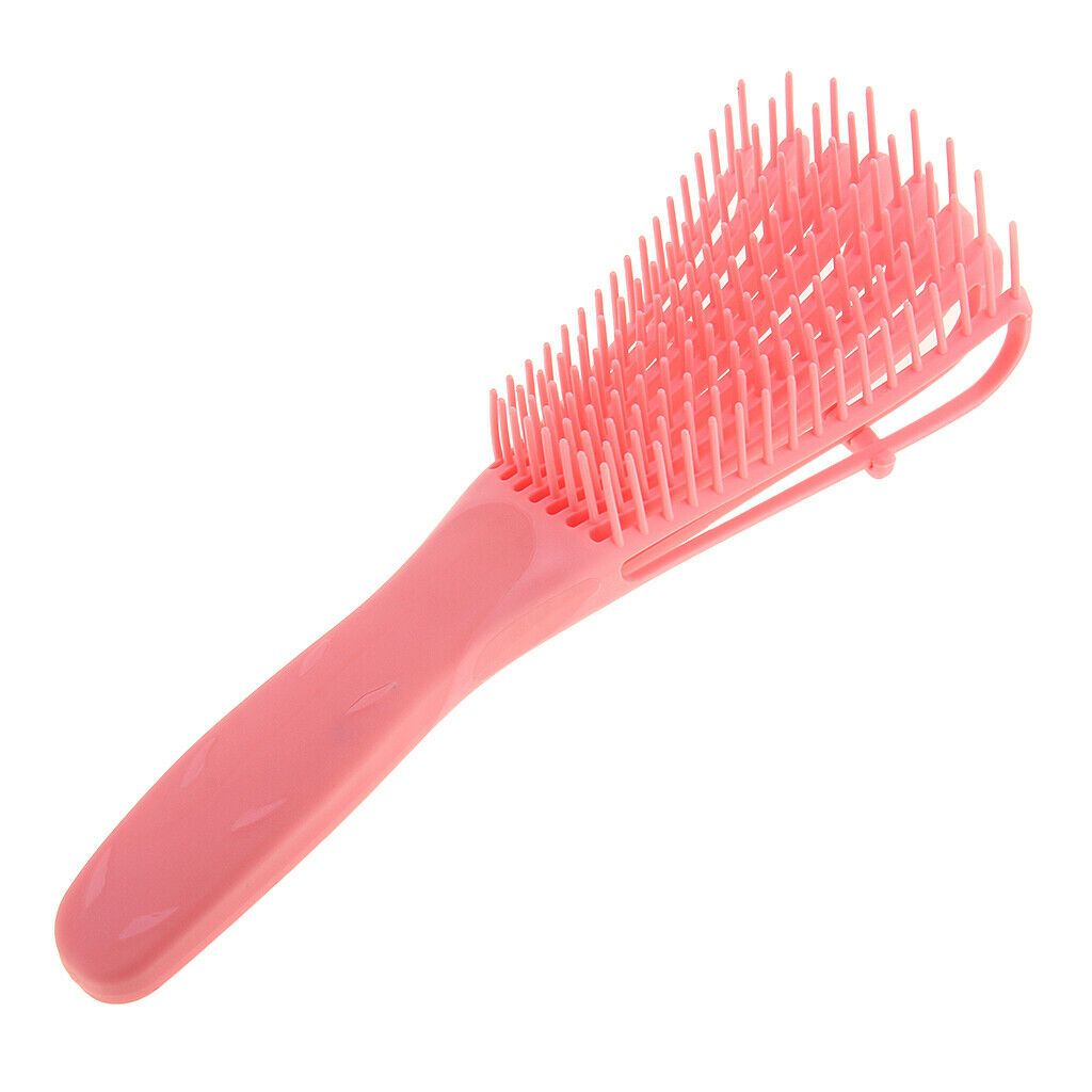 2 Pieces Plastic Hair Care, Curling Brush, Detangling Comb