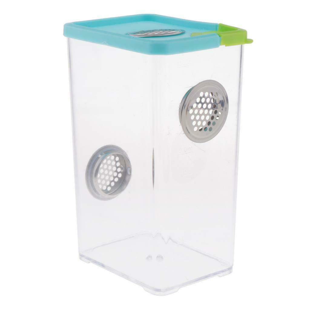 Set of 2 Plastic Plastic Reptile Spider Incubation Box Habitat Hatchery