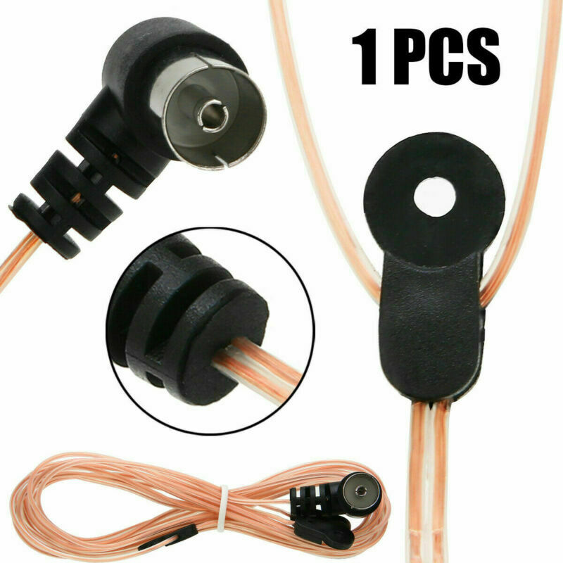 2M 75 Ohm Indoor FM Dipole Antenna Aerial For Home Stereo Sound Radio Receiver !