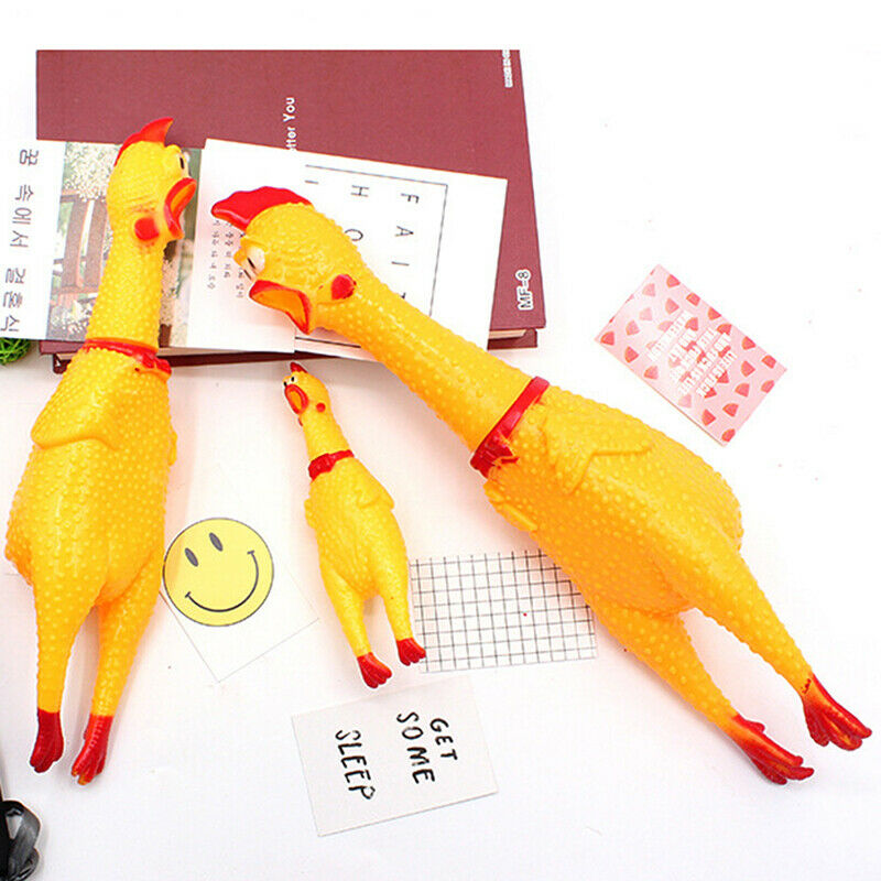 Squeaky Pet Dog Toys Sounding Screaming Chicken Style Safety Molar Chew P.l8