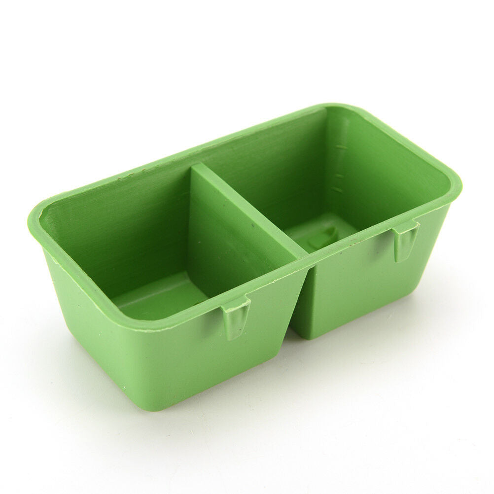 2 in 1 Parrot Food Water Bowl Cups Bird Pigeons Cage Sand Cup Feeding Feed.l8