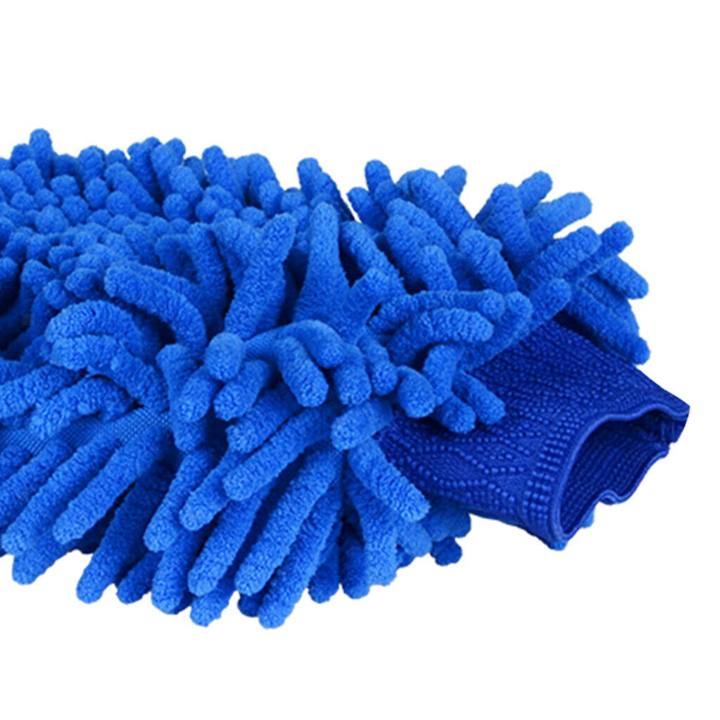 3Pcs Chenille Microfiber Car Cleaning Wash Mitt Rag Towel Cloth Duster