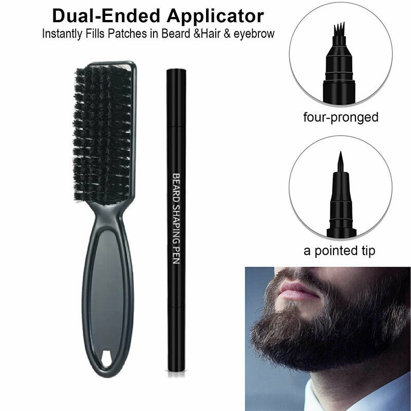 New Beard Pen Beard Filler Pencil Brush Beard Enhancer Waterproof Moustac.l8