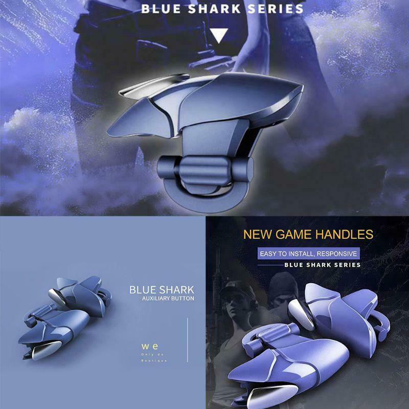 Blue Shark Mobile Gamepad Joystick for PUBG Mobile Gaming Trigger Fire Button