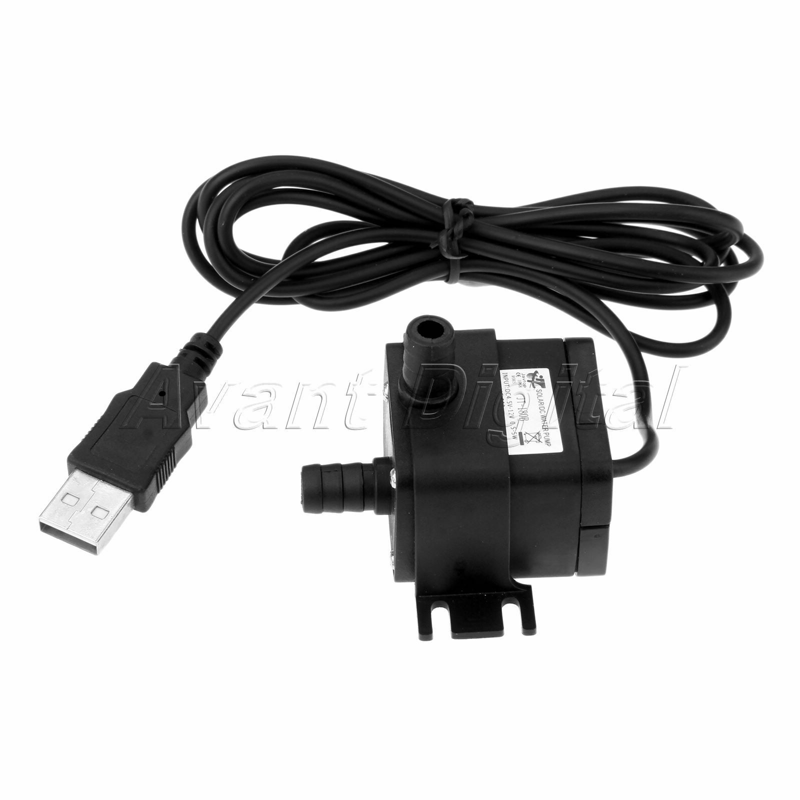 PC DC 12V Water Pump Brushless Motor Submersible Pump Wire w/ USB Interface