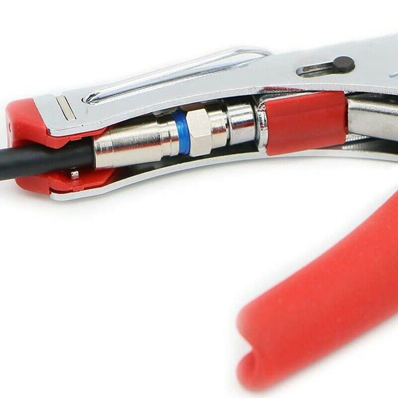Compression RG6 F Connector Coax Coaxial Adapter Plug for Satellite & Cable TVS3