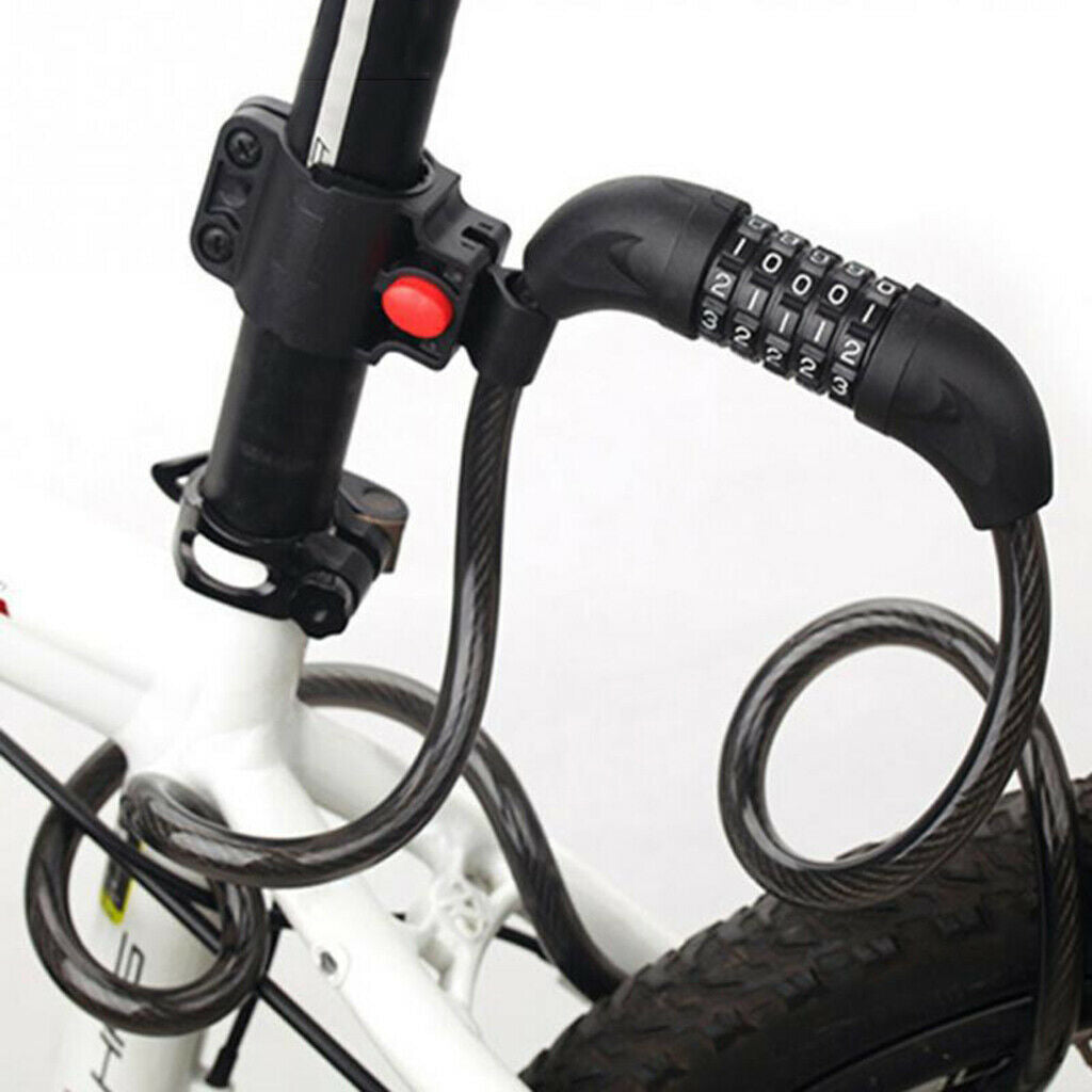 Bike Lock Cable Bike Cable Basic Self Coiling Resettable Combination Cable Bike